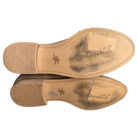 Splendid Booties Size 7M in Champagne Gold Shimmer Ankle Boots Nordstrom Rack - Picture 7 of 8